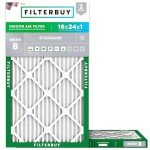 16x24x1 MERV 8 Pleated Air Filters (2-Pack)