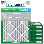 18x20x2 MERV 8 Pleated Air Filter 6-Pack