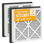 MERV-13 Pleated Air Filters 20x20x3 - 2 Pack