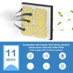 MERV 11 Pleated Air Filter 20x20x3 (2 Pack)