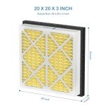 MERV 11 Pleated Air Filter 20x20x3 (2 Pack)