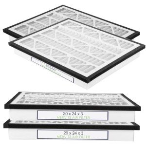 MERV13 20x24x3 Air Filter - 2 Pack