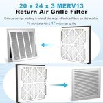 MERV13 20x24x3 Air Filter - 2 Pack