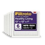 Filtrete UR10 Air Filter 6-Pack, 12x12x1