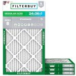 24x36x1 MERV 8 Pleated Air Filters 4-Pack