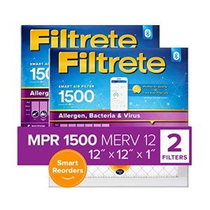 Filtrete Smart Air Furnace Filter, 12x12x1, MPR 1500