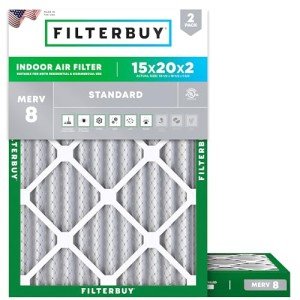 15x20x2 MERV 8 Air Filters (2-Pack)