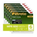 Filtrete 12x12x1 Pleated Air Filter 6-Pack