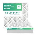 14x14x1 MERV 8 Pleated Air Filter 4-Pack