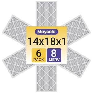 14x18x1 MERV 8 Air Filters - 6 Pack
