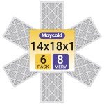 14x18x1 MERV 8 Air Filters - 6 Pack