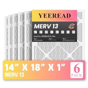 YEEREAD MERV 13 Air Filters, 6-Pack, 14x18x1