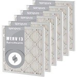 SpiroPure MERV 13 Pleated Air Filters (6 Pack)