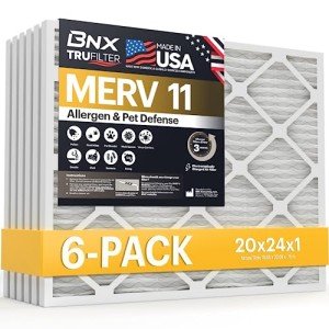 BNX TruFilter 20x24x1 MERV 11 Air Filters (6-Pack)