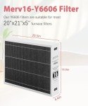 Aneedmore Y6606 MERV 16 Furnace Filter, 2-Pack