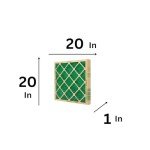 20x20x1 Fiberglass Air Filters MERV 1 - 4 Pack