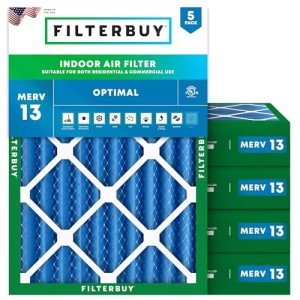 24x25x4 MERV 13 Air Filters 5-Pack