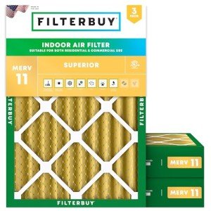 24x25x4 MERV 11 Air Filters - 3-Pack