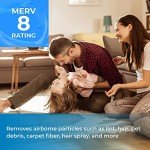 SpiroPure MERV 8 Pleated Air Filters - 6 Pack