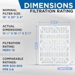 Glasfloss ZL MERV 10 AC & Furnace Filters 6 Pack