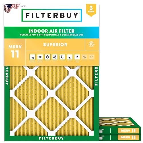12x18x1 MERV 11 Allergen Air Filter 3-Pack
