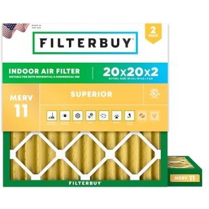 20x20x2 MERV 11 Allergen Air Filters (2-Pack)