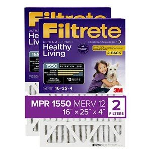 Filtrete Healthy Living Air Filter 2-Pack 16x25x4