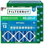 20x20x4 MERV 13 HVAC Air Filters (12-Pack)