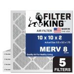 Filter King 10x10x2 MERV 8 Air Filter 5-Pack