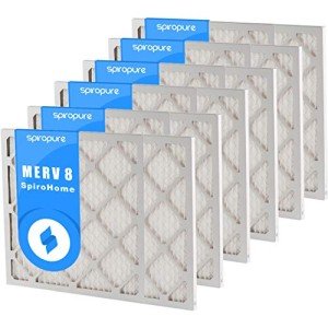 SpiroPure MERV 8 Pleated Air Filters (6 Pack)