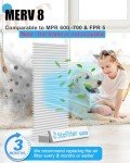 Stafilter MERV 8 14x25x1 Filter Refills - 4 Pack