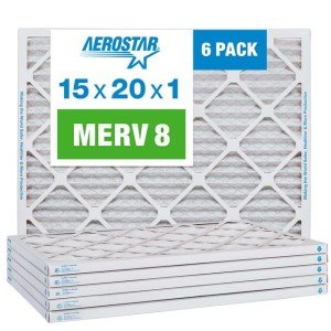 Aerostar Pleated MERV 8 Air Filter 6-Pack