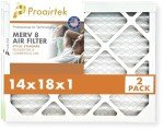 Pack of 2 MERV 8 14x18x1 Air Filters