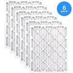 AIRX Dust MERV 8 Pleated Air Filters, 6-Pack
