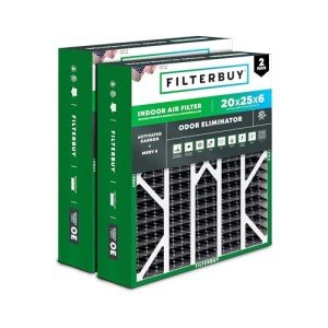 20x25x6 MERV 8 Odor-Eliminating Air Filters (2-Pack)
