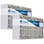 Tier1 MERV 11 Air Filter 16x28x6 - 2 Pack