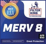 Filter King MERV 8 Air Filters | 4-Pack