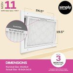 20x25x4 MERV 11 Air Filters - 4 Pack