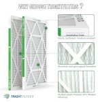 18x24x1 MERV 8 Pleated Air Filters - 4 Pack