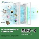 18x24x1 MERV 8 Pleated Air Filters - 4 Pack