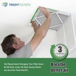 18x24x1 MERV 8 Pleated Air Filters - 4 Pack