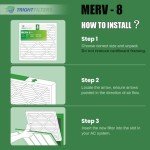 18x24x1 MERV 8 Pleated Air Filters - 4 Pack