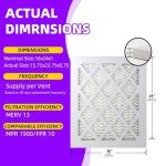 16x24 MERV 13 Pleated Air Filter (6-Pack)