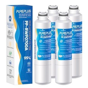 PUREPLUS 4-Pack Refrigerator Water Filter Replacement
