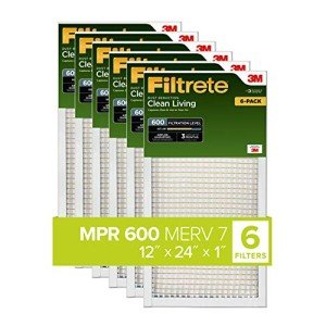 Filtrete 12x24 Air Filter MPR 600, 6-Pack