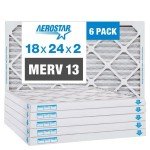 Aerostar MERV 13 Pleated Air Filters 6 Pack