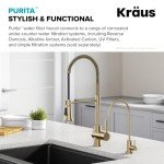 KRAUS Brushed Gold Lead-Free Water Filter Faucet