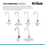 KRAUS Brushed Gold Lead-Free Water Filter Faucet
