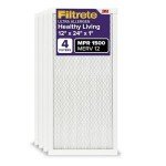 Filtrete Healthy Living 12x24x1 Air Filters 4PK