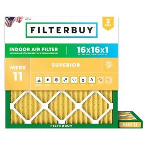 16x16x1 MERV 11 Air Filters (2-Pack)
